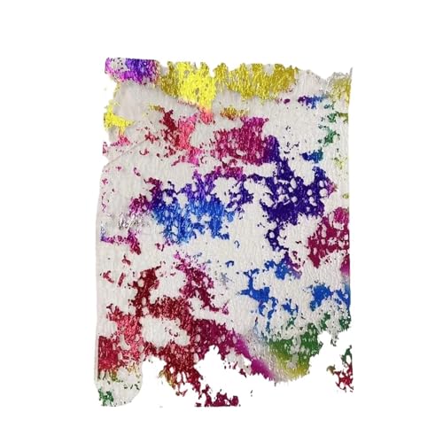 10 Stück Farbe Goldfolie Spitze Gaze Kunstpapier Scrapbooking Dekorieren DIY Journal Planer Collage Hintergrund Papiermaterial Für Basteln(Gradation) von WUYXTO
