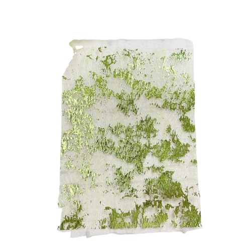10 Stück Farbe Goldfolie Spitze Gaze Kunstpapier Scrapbooking Dekorieren DIY Journal Planer Collage Hintergrund Papiermaterial Für Basteln(Green) von WUYXTO