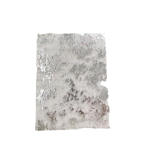 10 Stück Farbe Goldfolie Spitze Gaze Kunstpapier Scrapbooking Dekorieren DIY Journal Planer Collage Hintergrund Papiermaterial Für Basteln(Silver) von WUYXTO