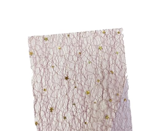 10 Stück Gold-Silber-Pailletten-Spitzengaze-Kunstpapier, Scrapbooking, Dekorieren, DIY, Junk Journal, Planer, Collage, Hintergrundpapier Für Basteln(Deep Red) von WUYXTO
