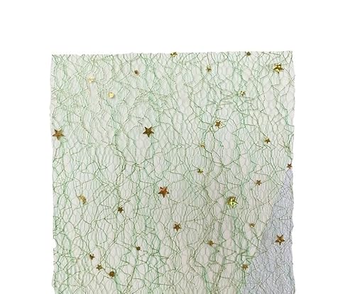 10 Stück Gold-Silber-Pailletten-Spitzengaze-Kunstpapier, Scrapbooking, Dekorieren, DIY, Junk Journal, Planer, Collage, Hintergrundpapier Für Basteln(Green) von WUYXTO