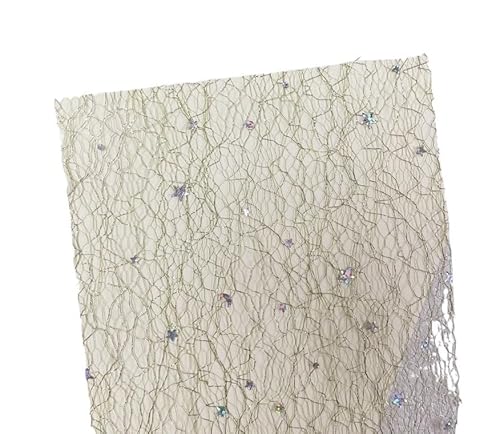 10 Stück Gold-Silber-Pailletten-Spitzengaze-Kunstpapier, Scrapbooking, Dekorieren, DIY, Junk Journal, Planer, Collage, Hintergrundpapier Für Basteln(Olive Green) von WUYXTO