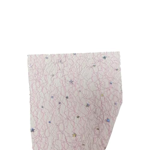 10 Stück Gold-Silber-Pailletten-Spitzengaze-Kunstpapier, Scrapbooking, Dekorieren, DIY, Junk Journal, Planer, Collage, Hintergrundpapier Für Basteln(Pink) von WUYXTO