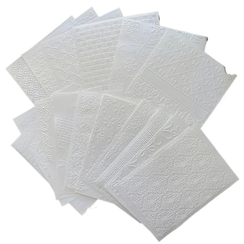 10 Stück Vintage Barock geprägtes Scrapbooking-Kunstpapier DIY Junk Journal Planer Collage Hintergrund Bastelpapier Dekorieren Zubehör Für Basteln von WUYXTO