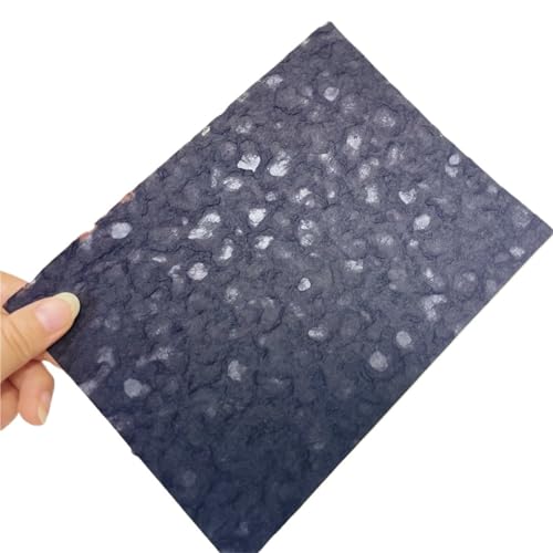 10 Stück Vintage Strukturiertes Wassersteinpapier Scrapbooking Zubehör Dekoration DIY Junk Journal Planer Collage Hintergrundpapier Für Basteln(Black) von WUYXTO