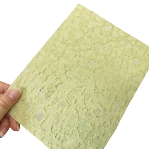 10 Stück Vintage Strukturiertes Wassersteinpapier Scrapbooking Zubehör Dekoration DIY Junk Journal Planer Collage Hintergrundpapier Für Basteln(Green) von WUYXTO