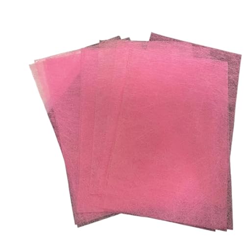 10 Stücke Vintage Seidenraupenpapier Sammelalbum Dekorationsmaterial DIY Tagebuch Collage Journal Origami Tissue Geschenkpapier Für Basteln(Pink) von WUYXTO