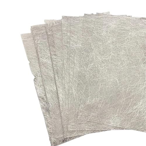 10 Stücke Vintage Seidenraupenpapier Sammelalbum Dekorationsmaterial DIY Tagebuch Collage Journal Origami Tissue Geschenkpapier Für Basteln(Silver) von WUYXTO