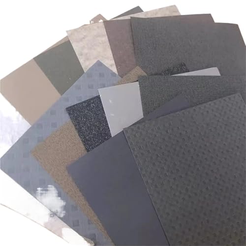 12 Stück Vintage Strukturiertes Papier Scrapbooking Zubehör Junk Journal Collage DIY Tagebuch Lesezeichen Seidenpapier Dekorieren Materialien Für Basteln(Gray) von WUYXTO