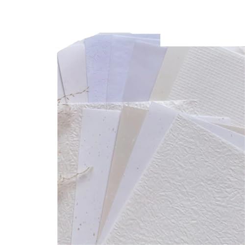 12 Stück Vintage Strukturiertes Papier Scrapbooking Zubehör Junk Journal Collage DIY Tagebuch Lesezeichen Seidenpapier Dekorieren Materialien Für Basteln(White) von WUYXTO