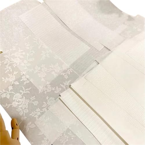20 Stück A5 Vintage Weiße Rose Scrapbooking Papier Junk Art Journal Collage Basteln DIY Tagebuch Lesezeichen Dekorieren Seidenpapier Für Basteln von WUYXTO