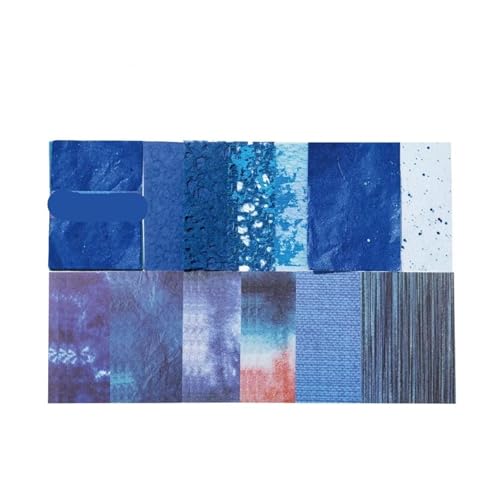 22 Pcs Netting Thema Material Papier Dekorative Scrapbooking Tagebuch Album Hintergrund Papier Planer Handwerk Liefert Für Basteln(Blue) von WUYXTO