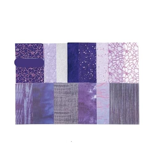 22 Pcs Netting Thema Material Papier Dekorative Scrapbooking Tagebuch Album Hintergrund Papier Planer Handwerk Liefert Für Basteln(Purple) von WUYXTO