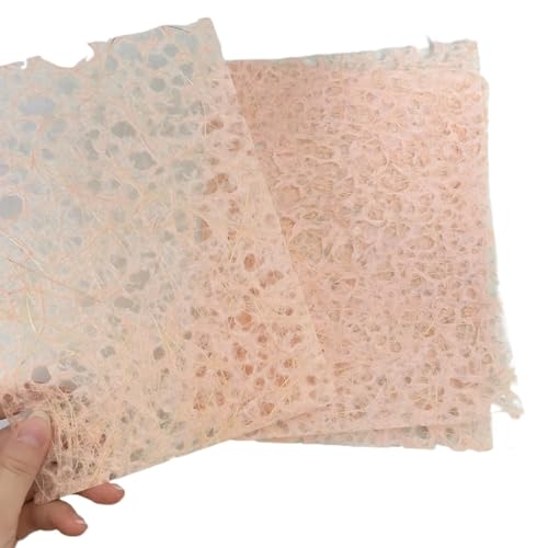 5 Stücke 15x20cm Farbe Vintage Aushöhlen Sammelalbum Dekoration Papier Material DIY Handwerk Tagebuch Karten Collage Journal Seidenpapier Für Basteln(Champagne) von WUYXTO