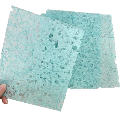 5 Stücke 15x20cm Farbe Vintage Aushöhlen Sammelalbum Dekoration Papier Material DIY Handwerk Tagebuch Karten Collage Journal Seidenpapier Für Basteln(Sky Blue) von WUYXTO