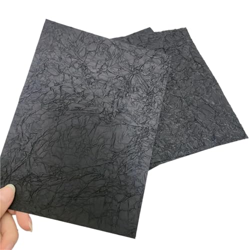 5 Stücke Vintage Krepppapier Scrapbooking Dekoration Journal Collage DIY Tagebuch Lesezeichen Floral Seidenpapier Bastelmaterialien Für Basteln(Black) von WUYXTO