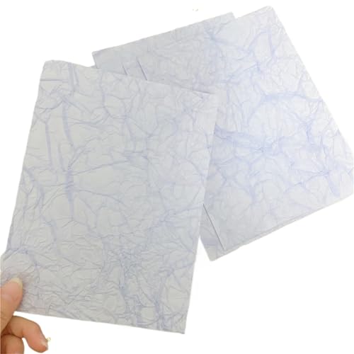 5 Stücke Vintage Krepppapier Scrapbooking Dekoration Journal Collage DIY Tagebuch Lesezeichen Floral Seidenpapier Bastelmaterialien Für Basteln(Blue) von WUYXTO