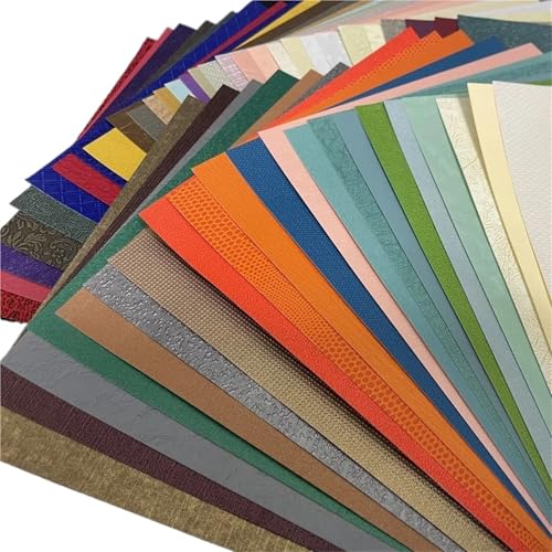 50 Stück A5 Vintage Mixed Spezialpapier Scrapbooking Kunstpapier Dekorieren Supplies DIY Junk Journal Planer Collage Hintergrund Für Basteln(Pearly Lustre) von WUYXTO