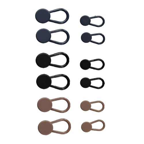 12 Stück Knopfverlängerung für Hosen, Hosen, Taillenverlängerung, Knopf für Herren und Damen, Jeans, verstellbar, verlängerte Knöpfe für Hosen, Hemden, Jeans (3 Farben) von WUZIA