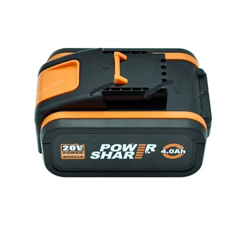 WVGFAUXA Akkupack, Kompatibel Mit Worx WA3551, 6000 MAh Akku, 20 V Akku for Akku-Elektrowerkzeuge, for WA3572 WA3553 WX390 WX176 WX178, Ersatzakku(4AhX1) von WVGFAUXA