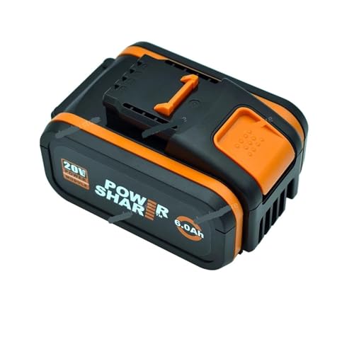 WVGFAUXA Akkupack, Kompatibel Mit Worx WA3551, 6000 MAh Akku, 20 V Akku for Akku-Elektrowerkzeuge, for WA3572 WA3553 WX390 WX176 WX178, Ersatzakku(6AhX1) von WVGFAUXA