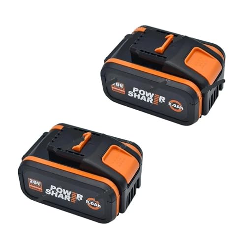 WVGFAUXA Akkupack, Kompatibel Mit Worx WA3551, 6000 MAh Akku, 20 V Akku for Akku-Elektrowerkzeuge, for WA3572 WA3553 WX390 WX176 WX178, Ersatzakku(8AhX2) von WVGFAUXA
