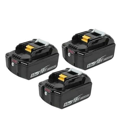 WVGFAUXA Akkupack 6 Ah 5 Ah 3 Ah, Kompatibel Mit Makita 18 V Akku BL1840 BL1830B BL1850B BL1850 BL1860 BL1815, Ersatz-Lithium-Akku(5AhX3-10C) von WVGFAUXA