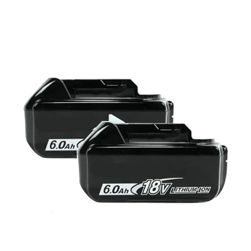 WVGFAUXA Akkupack 6 Ah 5 Ah 3 Ah, Kompatibel Mit Makita 18 V Akku BL1840 BL1830B BL1850B BL1850 BL1860 BL1815, Ersatz-Lithium-Akku(6AhX2-10C) von WVGFAUXA