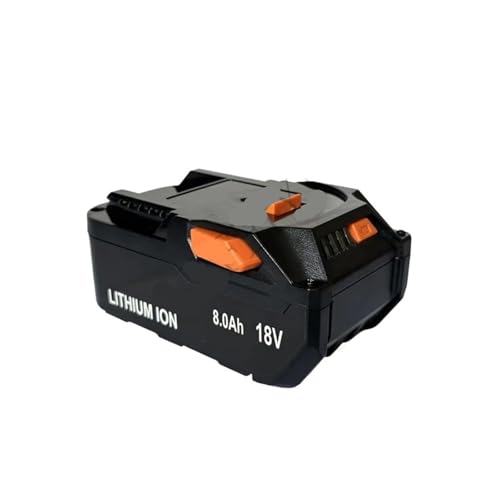 WVGFAUXA Akkus for Elektrowerkzeuge, 18-V-Akku, 8,0 Ah, Lithium-Ionen-Akku, Kompatibel Mit RIDGID R840087 R840085 L1815R L1850R L1830R R840083-Serie, Kabelloses Elektrowerkzeug(18V 8000mah-2PCS) von WVGFAUXA