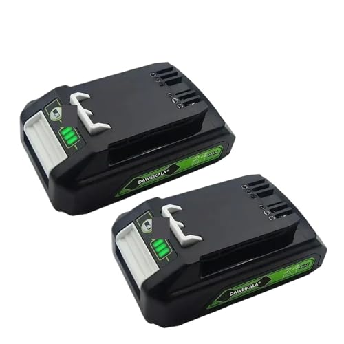WVGFAUXA Lithiumbatterie, Kompatibel Mit Greenworks, 24 V, 5,0 Ah, Lithium-Ionen-Batterie(24V GLB-4.0Ah X 2) von WVGFAUXA