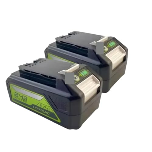 WVGFAUXA Lithiumbatterie, Kompatibel Mit Greenworks, 24 V, 5,0 Ah, Lithium-Ionen-Batterie(24V GLB-8.0Ah X 2) von WVGFAUXA