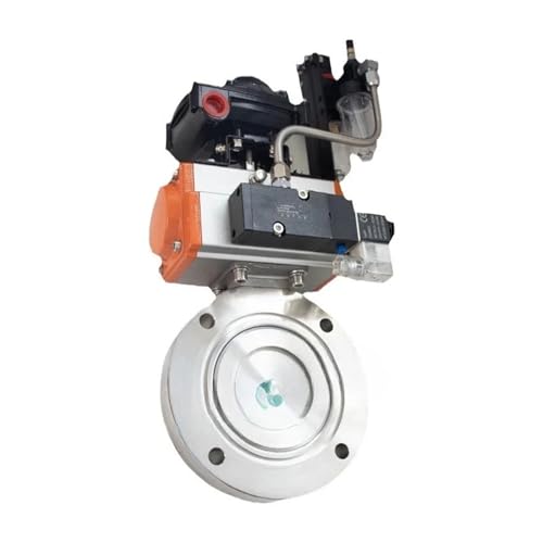WVRWFDLW Pneumatic High Stainless Steel High Vacuum Butterfly Valve Flange Wafer Connection(GIQ-200) von WVRWFDLW