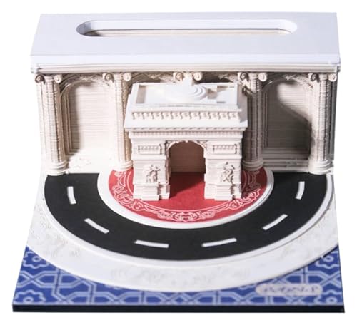 3d-Notizblock,3d-Haftnotizen,3d-Notizblock, 3D-Gravurkalender, Haftnotizen 2025, kreativer Kalender, Arc de Triomphe-Kalender 3d-Notizblock,3d-Haftnotizen,3d-Notizblock, 3D-Gravurkalender, Haftnotizen 2025, kreativer Kalender, Arc de Triomphe-Kalender von WWBPOIUY