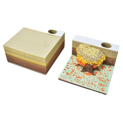 3d-Notizblock,3d-Haftnotizen,3d-Notizblock, Jungle Secret 3D 3D Tree Tears Farbverlaufspapierstreifen, kulturelle und gravierte Geschenke, feines und praktisches Papier 3d-Notizblock,3d-Haftnotizen,3d-Notizblock, Jungle Secret 3D 3D Tree Tears Farbverlaufspapierstreifen, kulturelle und gravierte Geschenke, feines und praktisches Papier von WWBPOIUY