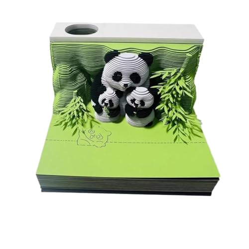 3d-Notizblock,3d-Haftnotizen,3d-Notizblock, Kreativkalender 2025, Panda-Kalender, DIY-Haftnotizen, Panda, Chinas Nationalschatz(NOTE) von WWBPOIUY