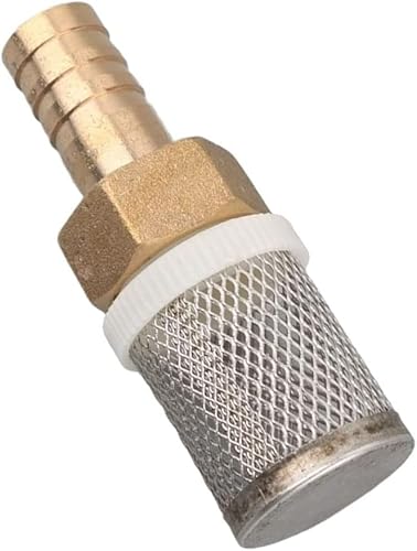 Saugschlauchfilter, Ansaugfilter, 1 Stück Schlauchfilter, Autowaschanlage, Gartenbewässerung, Messing-Sieb, Sprühpumpe, Filternetz, Edelstahl-Netzfilter(8mm) von WWBPOIUY