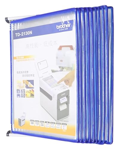a4 wandmontierter dokumentenhalter, Wandmontierter Aktenhalter, Anzeigetafelsystem, Tischwand, A4-Preislistenhalter, 10 Anzeigetafeln, Blatthalter(Blue) von WWBPOIUY