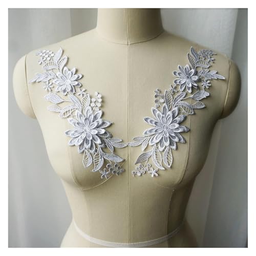 applique,applique blumen,nähen blumen applique, 2 Stück weiße, schwarze, rote, blaue 3D-Blumen-Stoffapplikationen, bestickter Kleiderkragen, for Aufnähen for Hochzeitsdekoration, Kleid(Light Grey) applique,applique blumen,nähen blumen applique, 2 Stück weiße, schwarze, rote, blaue 3D-Blumen-Stoffapplikationen, bestickter Kleiderkragen, for Aufnähen for Hochzeitsdekoration, Kleid(Light Grey) von WWBPOIUY