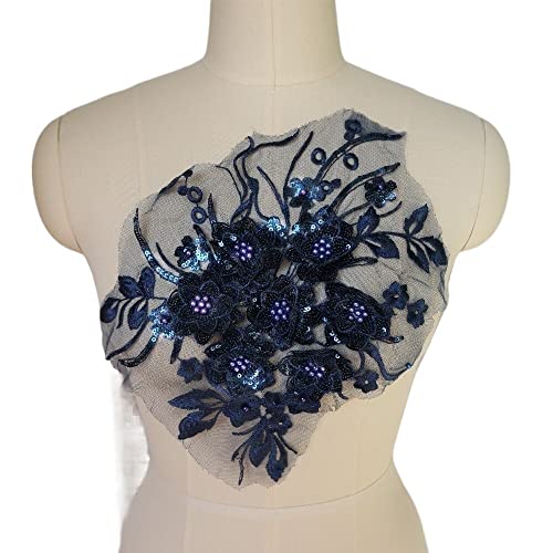 applique,applique blumen,nähen blumen applique, 3D-Blumen-Spitze-Stoff, Perlen, Pailletten, Quaste, bestickt, Brautkleid-Applikation, Kragen, Aufnäher for Hochzeitsdekoration applique,applique blumen,nähen blumen applique, 3D-Blumen-Spitze-Stoff, Perlen, Pailletten, Quaste, bestickt, Brautkleid-Applikation, Kragen, Aufnäher for Hochzeitsdekoration von WWBPOIUY