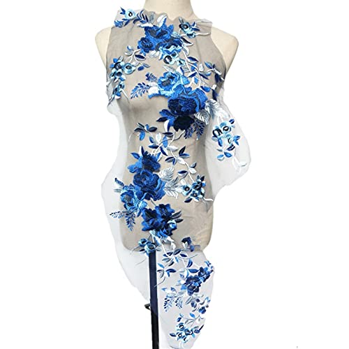 applique,applique blumen,nähen blumen applique, Blaue bestickte Blumen, Blätter, Zweige, Applikationen, Stoff, Hochzeitskleid, Spitzenbesatz, Kragen, Netz, Aufnäher for die Kleiderdekoration applique,applique blumen,nähen blumen applique, Blaue bestickte Blumen, Blätter, Zweige, Applikationen, Stoff, Hochzeitskleid, Spitzenbesatz, Kragen, Netz, Aufnäher for die Kleiderdekoration von WWBPOIUY