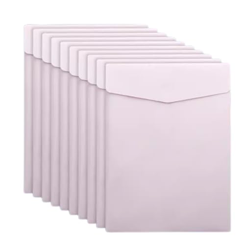 kunststoffhüllen-mappe,a4-mappe, 10er-Pack wasserdichte vertikale Kunststoffhüllen im A4-Format – Dokumentenaufbewahrungsmappen for Schule, Büro, Heimprojekte(Purple) von WWBPOIUY