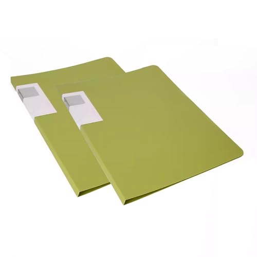 kunststoffhüllen-mappe,a4-mappe, 2 Stück A3-Bindungsanzeigeordner, A3-Anzeigebuch mit 60 Taschen, Präsentationsprojekt-Dokumentenordner, Aufbewahrungsdateien(Green) von WWBPOIUY