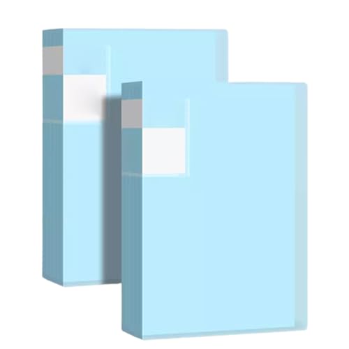 kunststoffhüllen-mappe,a4-mappe, 2 Stück Präsentationsordner, 60 Fächer, A4-Dokumentenordner, Präsentations-Projektordner for Bücher(Blue) von WWBPOIUY
