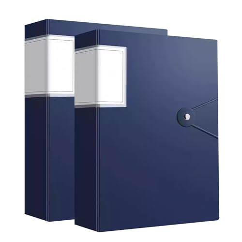 kunststoffhüllen-mappe,a4-mappe, A4 2 Stück Präsentationsbuch mit transparenten Hüllen, Präsentationsmappe mit transparenten Hüllen, Portfolio-Aktenordner(Blue,100 pages) von WWBPOIUY