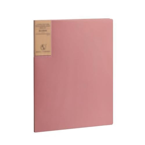 kunststoffhüllen-mappe,a4-mappe, A4-Präsentationsordner – Dokumenten-Organizer-Ordner for Schule und Büro(Pink,100 pages) von WWBPOIUY