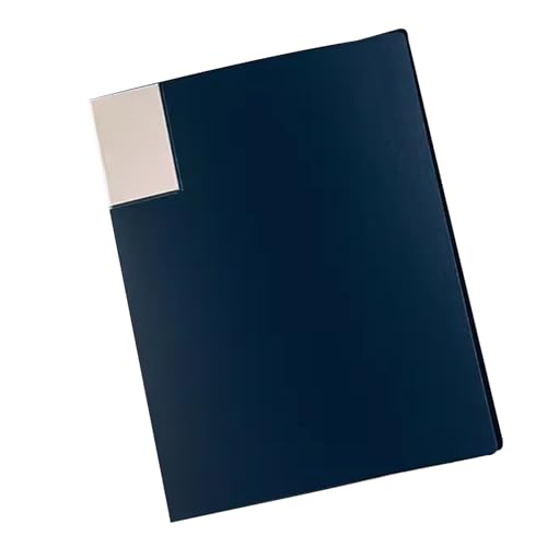 kunststoffhüllen-mappe,a4-mappe, Ordner, Sichtbuch-Präsentationsprojektordner mit 60 Taschen, Dokumentenordner for Präsentationen, Schulbüro-Ablagedokument(Blue) von WWBPOIUY