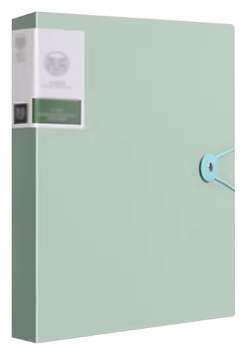 kunststoffhüllen-mappe,a4-mappe, Sichtbuch im A4-Format, Aktenordner mit Taschen, Präsentationsordner, Dokumentenprojektordner for Einzelpersonen(Green) von WWBPOIUY