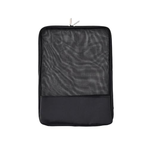 ordner,ordner,kunststoffhüllen,a4 ordner, Große Taschenordner, durchscheinende Buchaufbewahrung, Dokumentenbox(Black) von WWBPOIUY