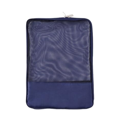 ordner,ordner,kunststoffhüllen,a4 ordner, Große Taschenordner, durchscheinende Buchaufbewahrung, Dokumentenbox(Blue) von WWBPOIUY