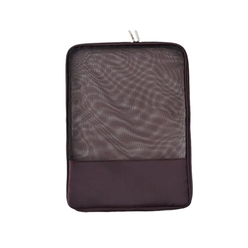 ordner,ordner,kunststoffhüllen,a4 ordner, Große Taschenordner, durchscheinende Buchaufbewahrung, Dokumentenbox(Brown) von WWBPOIUY